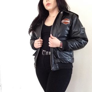 •SOLD• Harley-Davidson Faux Leather Jacket • Medium